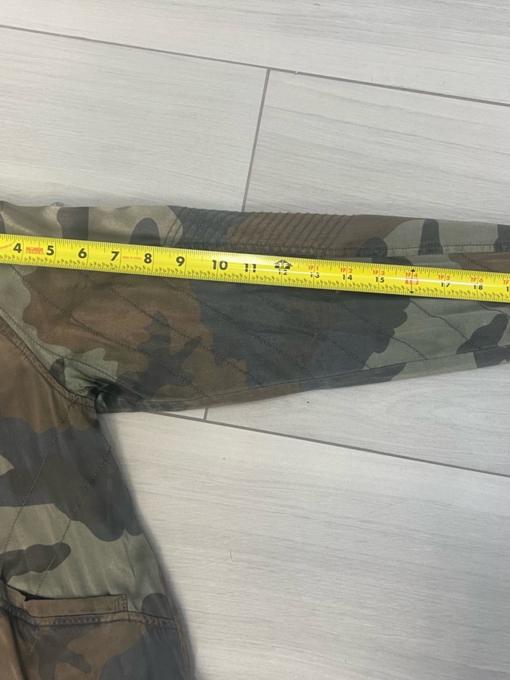 Marrakech Camo Bomber Jacket Olive Green Sz S Street Style Corpcore Military - Picture 7 of 8